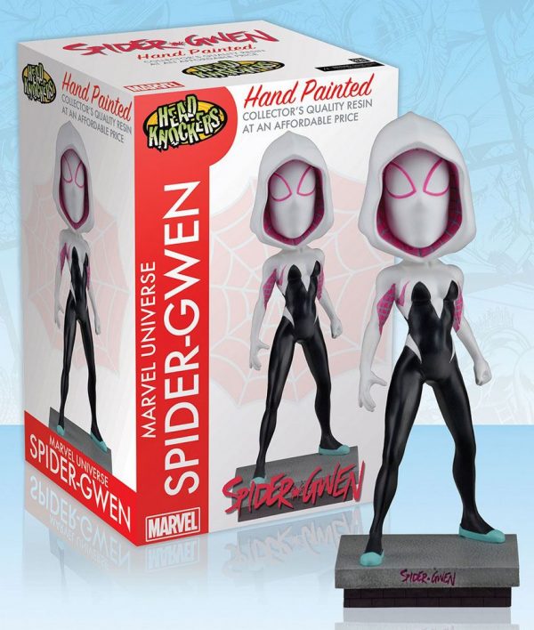 x_neca61500 Marvel Comics Head Knocker Bobble-Head Spider-Gwen Classic Masked 20 cm