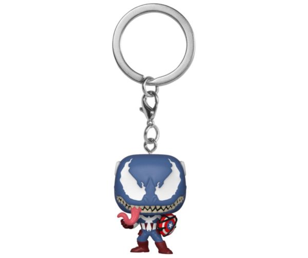 Marvel Venom Pocket POP! Vinyl Keychain Captain America 4 cm
